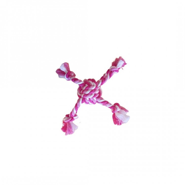 BG Evcil Pet Pamuk (Lüx) Diş Stres İpi Püsküllü Standart Top ( PM 110 )