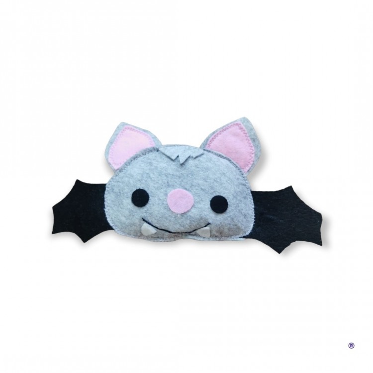 Dino Yarasa 10 cm (Catnip + Kedi Zili) Gri