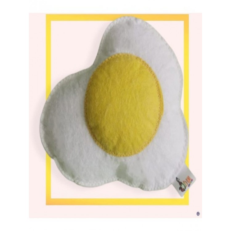 Dino Yumurta 17 cm (Catnip + Kedi Zili) Beyaz