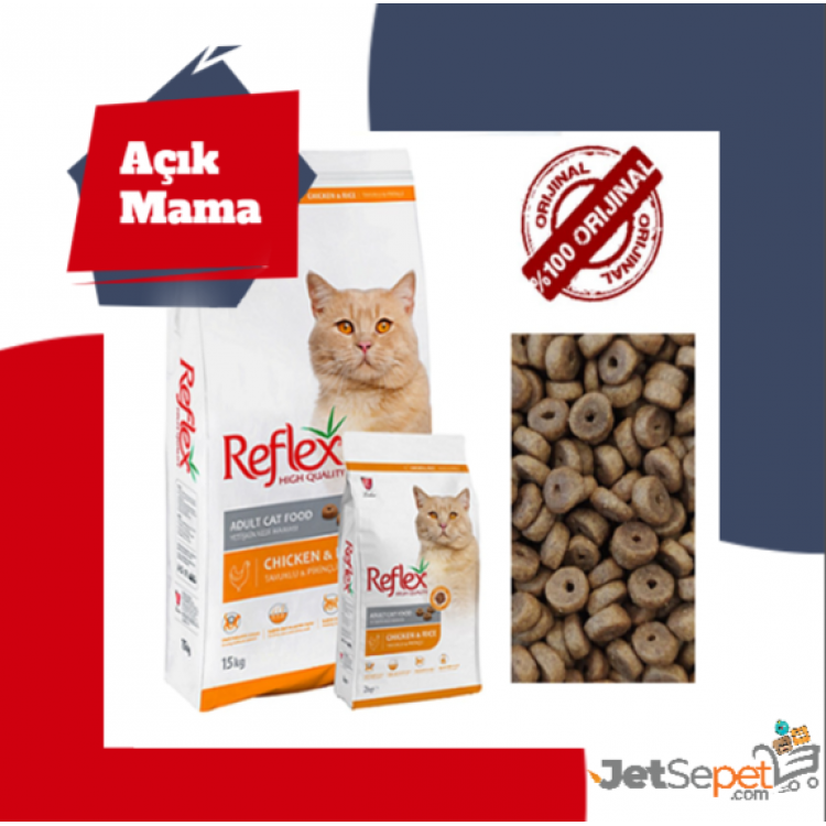 Reflex Chicken (Tavuklu) Adult Cat Food Açık Kedi Maması Paketten Bölme 1 kg