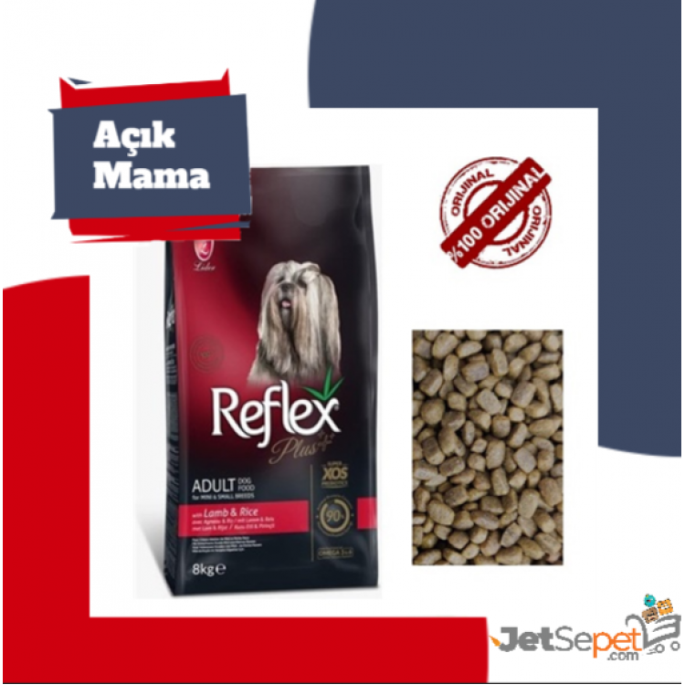Reflex Plus Büyük Irk Kuzu & Pirinç Açık Köpek Maması Paketten Bölme 1 kg