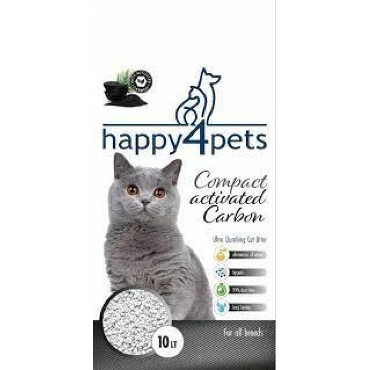 Happy4pets Activated Karbon Kedi Kumu 10 lt