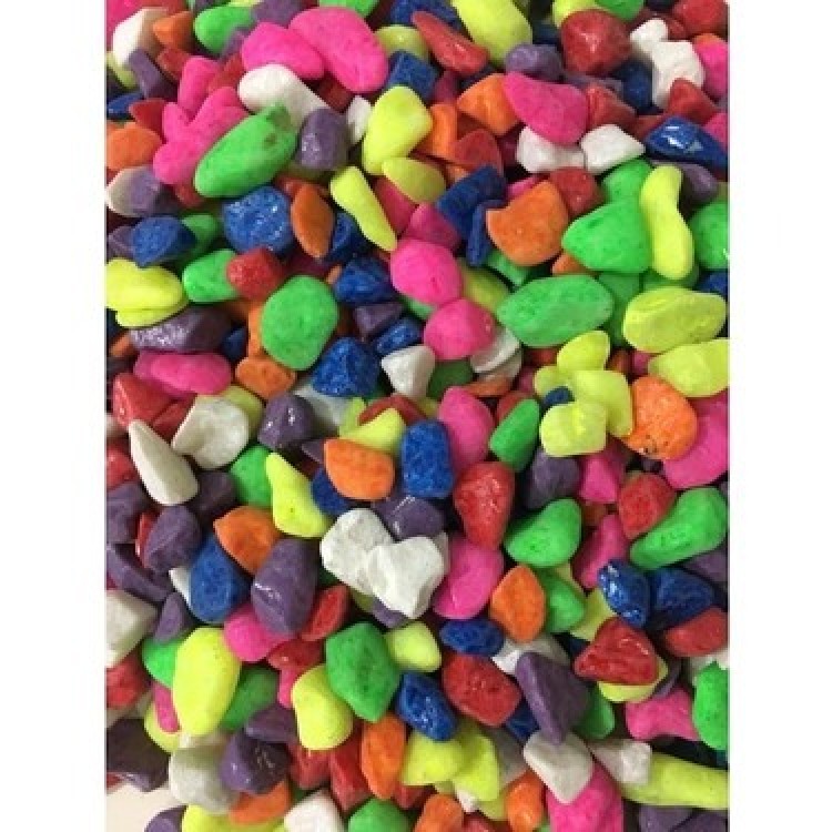 Renkli Dekoratif Akvaryum & Teraryum Taşı