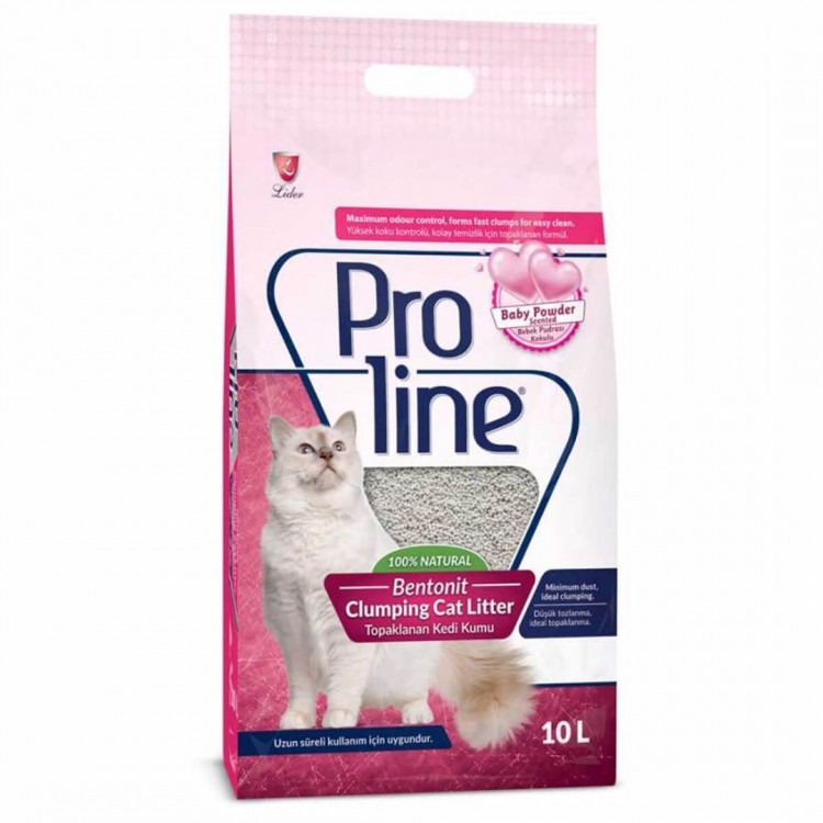 Proline Bentonit Kedi Kumu (Pudra Kokulu) 10 Lt