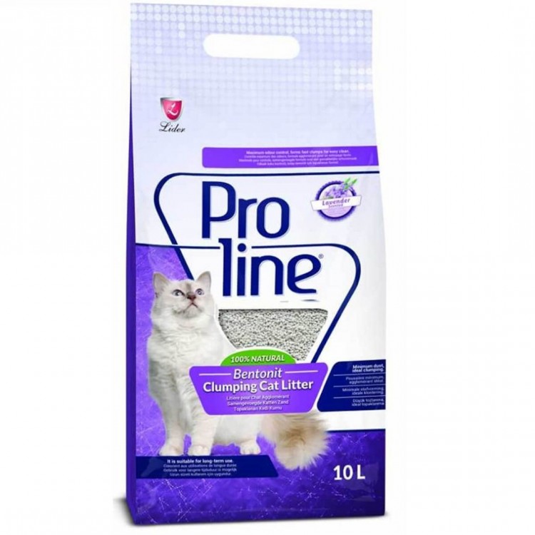 Proline Bentonit Kedi Kumu (Lavanta Kokulu) 10 Lt