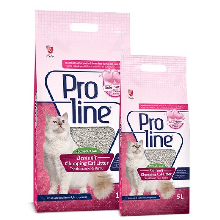 Proline Bentonit Kedi Kumu (Pudra Kokulu) 5 Lt