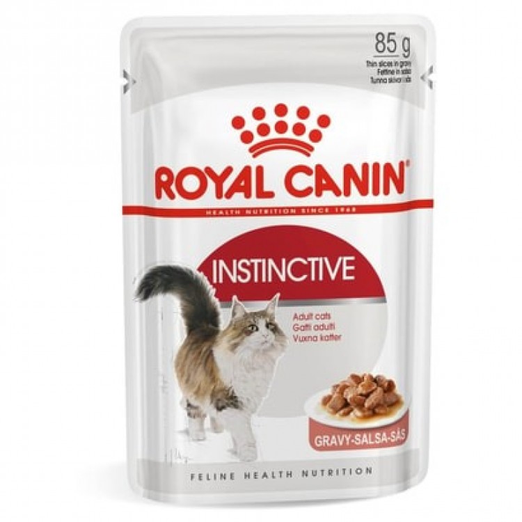 Royal Canin Instinctive (Yetişkin) Gtavy (Soslu) Pouch Yaş Kedi Maması 85 gr