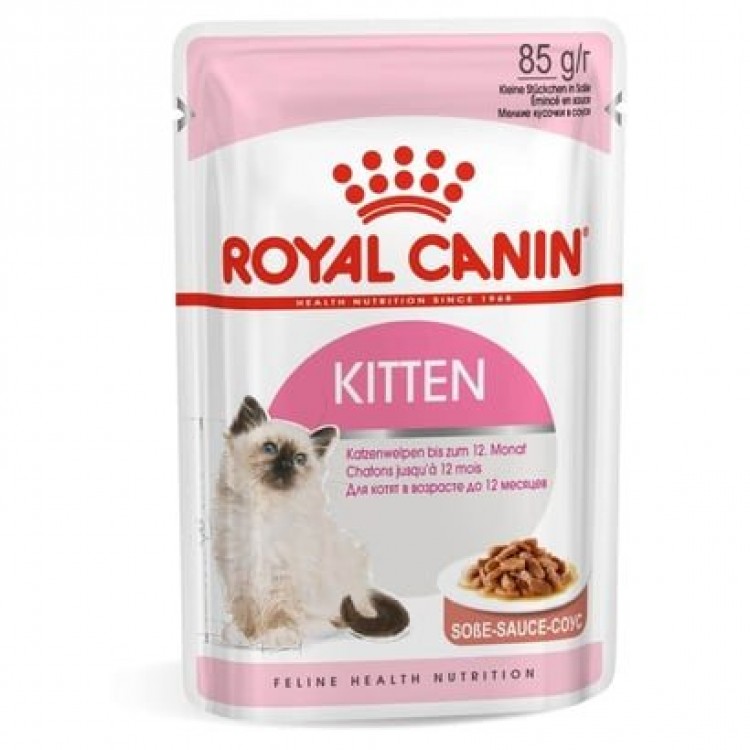 Royal Canin Kitten (Yavru) Gtavy (Soslu) Pouch Yaş Kedi Maması 85 gr