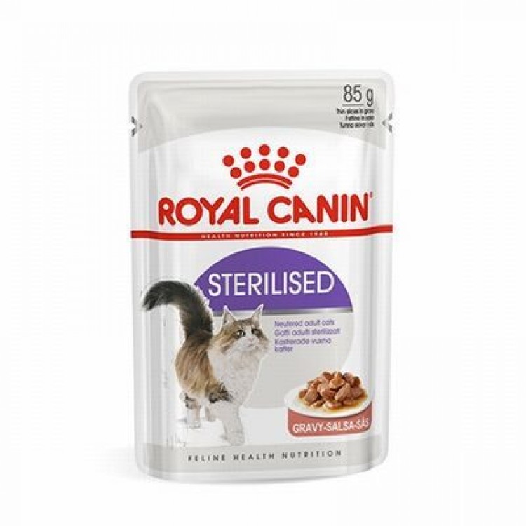 Royal Canin Sterilised (Kısır) Gtavy (Soslu) Pouch Yaş Kedi Maması 85 gr