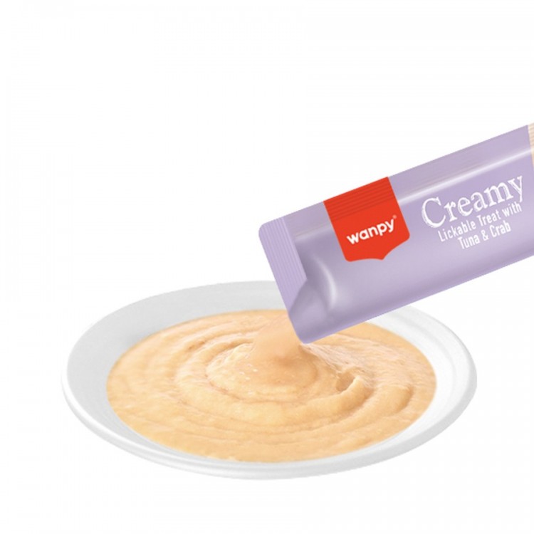 Wanpy Ton & Yengeçli Kedi Krem Ödül 5*14 gr