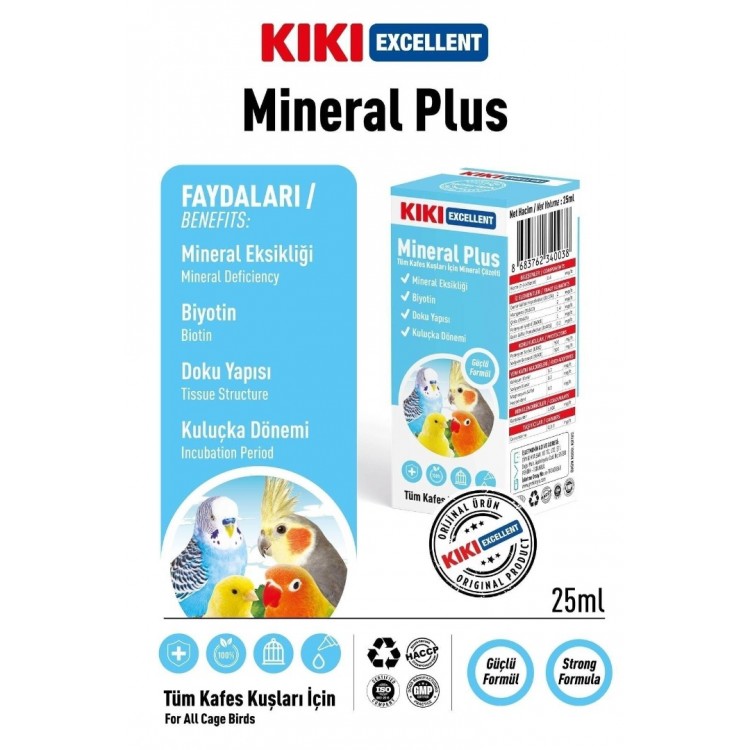 KİKİ Excellent Kuş Mineral Plus 25 ml